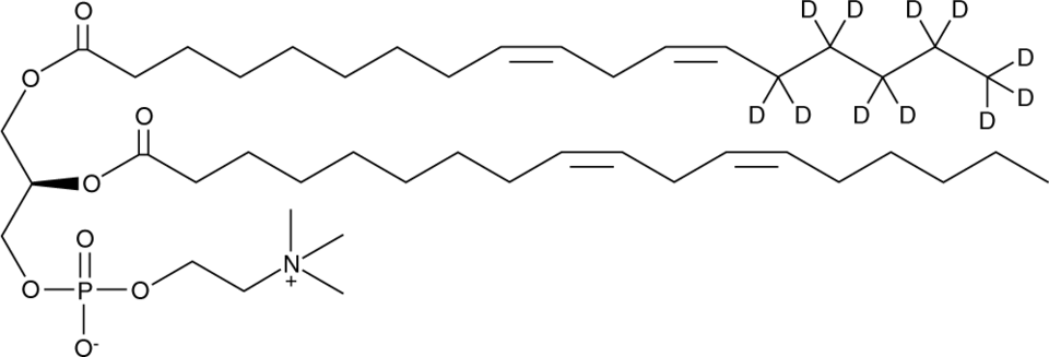 1-Linoleoyl-d11-2-Linoleoyl-sn-glycero-3-PC Chemische Struktur