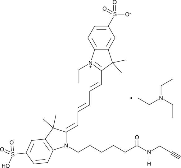 Cy5-Yne (triethylamine salt)  Chemical Structure