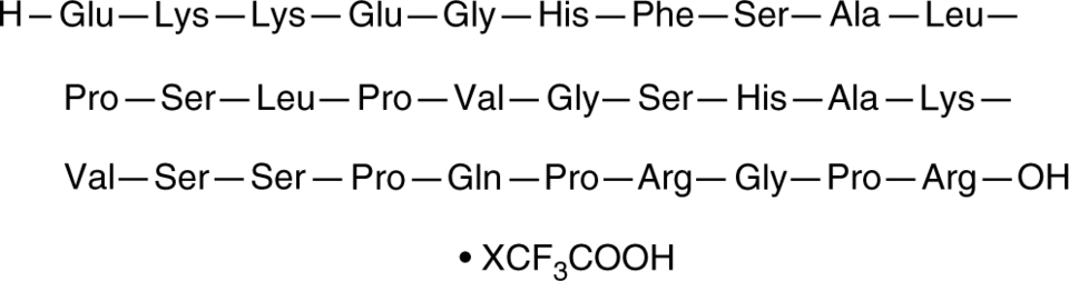 Glucose-dependent Insulinotropic Peptide (22-51) (human) (trifluoroacetate salt) 化学構造