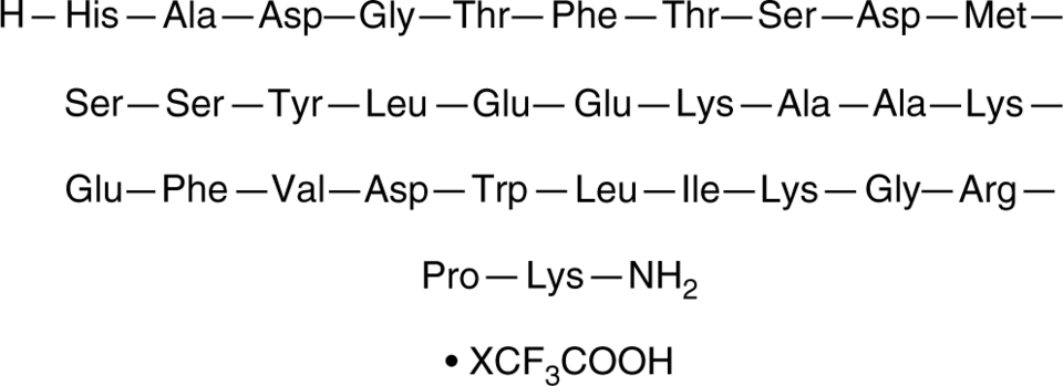 GLP-1 (1-32) (bullfrog) (trifluoroacetate salt) Chemical Structure