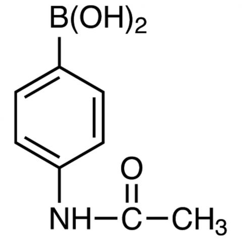 4-Acetamidophenylboronic acid(contains varying amounts of Anhydride) 化学構造