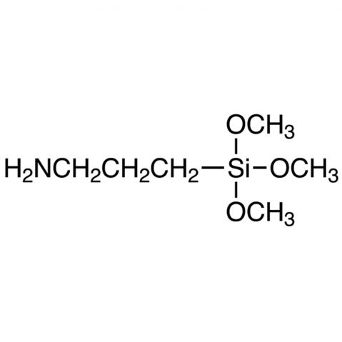 (3-Aminopropyl)trimethoxysilane Chemische Struktur