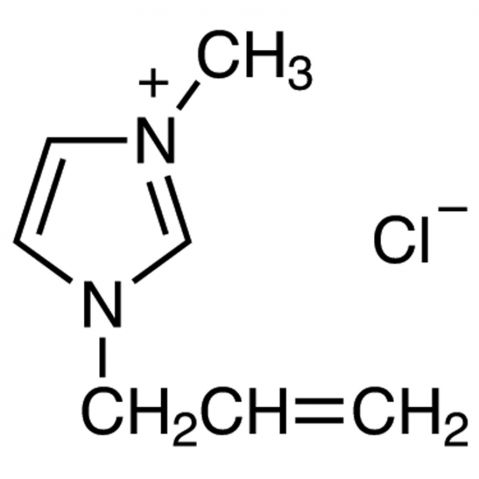 1-Allyl-3-methylimidazolium chloride 化学構造