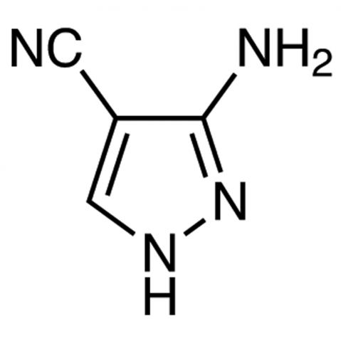 3-Aminopyrazole-4-carbonitrile 化学構造