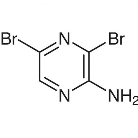 2-Amino-3,5-dibromopyrazine التركيب الكيميائي