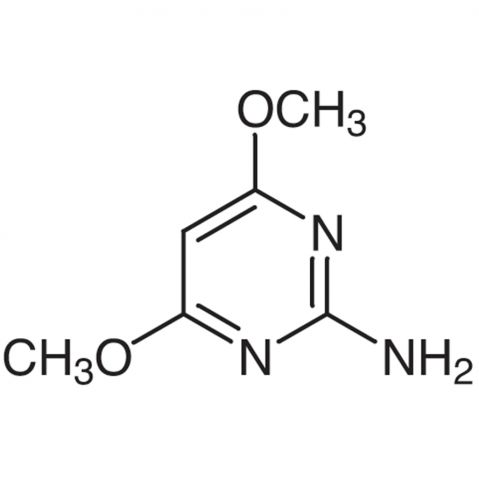 2-Amino-4,6-dimethoxypyrimidine Chemische Struktur