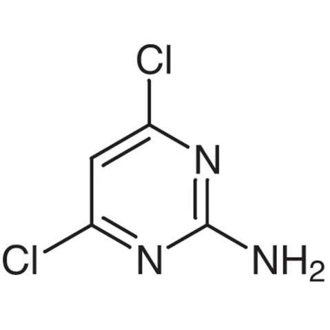 2-Amino-4,6-dichloropyrimidine Chemical Structure