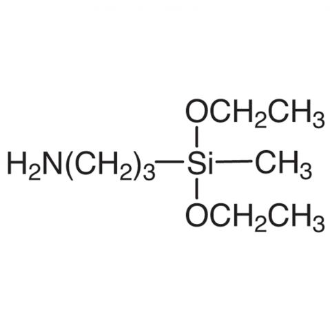 3-Aminopropyl(diethoxy)methylsilane 化学構造