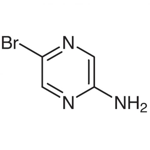 2-Amino-5-bromopyrazine Chemische Struktur