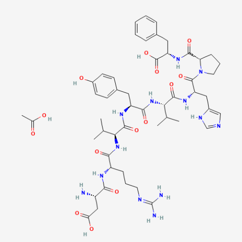 [Val5]-Angiotensin II acetate salt hydrate Chemical Structure