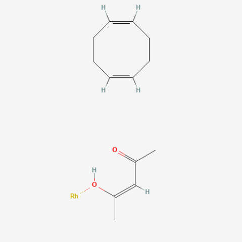 (Acetylacetonato)(1,5-cyclooctadiene)rhodium(I) Chemical Structure