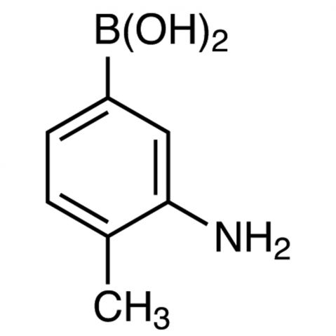 3-Amino-4-methylbenzeneboronic acid(contains varying amounts of Anhydride) التركيب الكيميائي