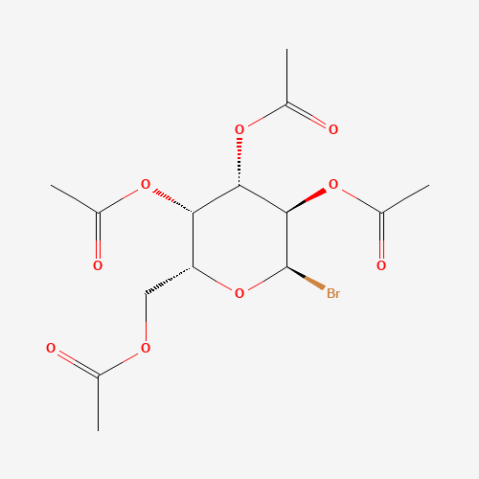 Acetobromo-α-D-galactose Chemische Struktur