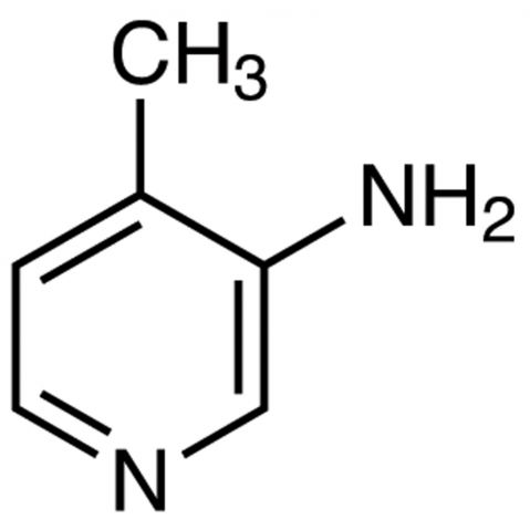 3-Amino-4-methylpyridine 化学構造