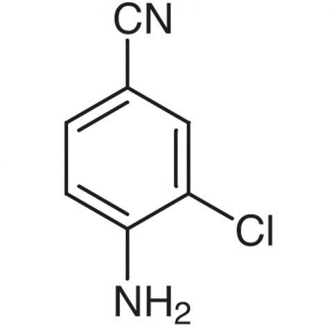 4-Amino-3-chlorobenzonitrile 化学構造