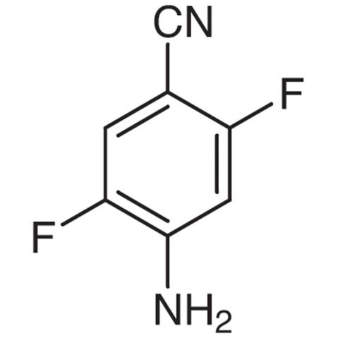 4-Amino-2,5-difluorobenzonitrile التركيب الكيميائي