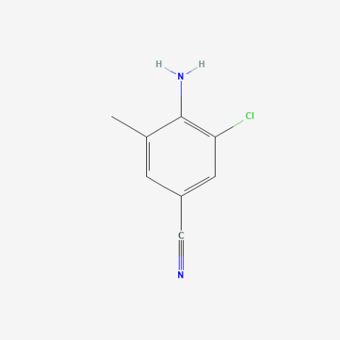 4-Amino-3-chloro-5-methylbenzonitrile Chemical Structure