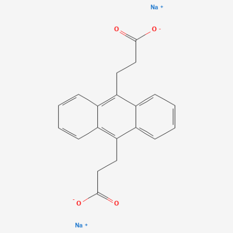 Anthracene-9,10-dipropionic acid disodium salt التركيب الكيميائي