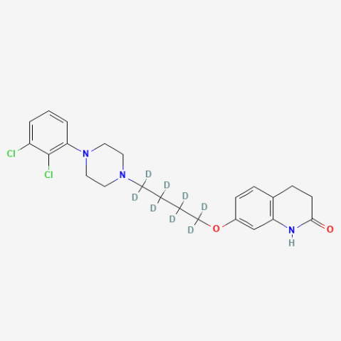 Aripiprazole-d8 (Butyl-d8) 化学構造