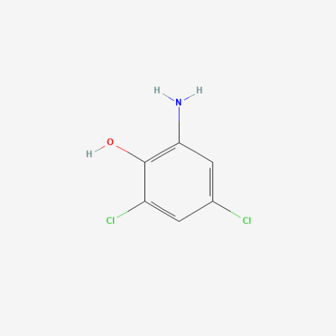 2-Amino-4,6-dichlorophenol Chemische Struktur