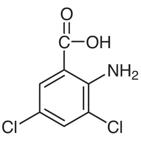 2-Amino-3，5-dichlorobenzoic acid Chemical Structure