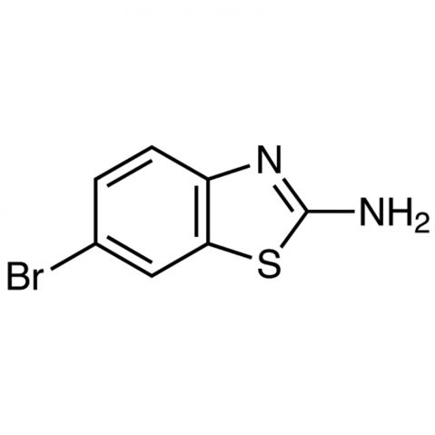 2-Amino-6-bromobenzothiazole 化学構造