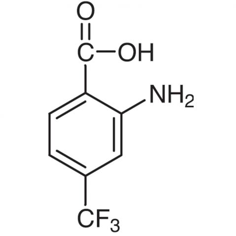 2-Amino-4-(trifluoromethyl)benzoic Acid Chemische Struktur