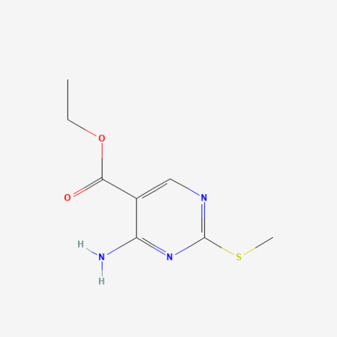 Ethyl 4-amino-2-(methylthio)pyrimidine-5-carboxylate Chemical Structure