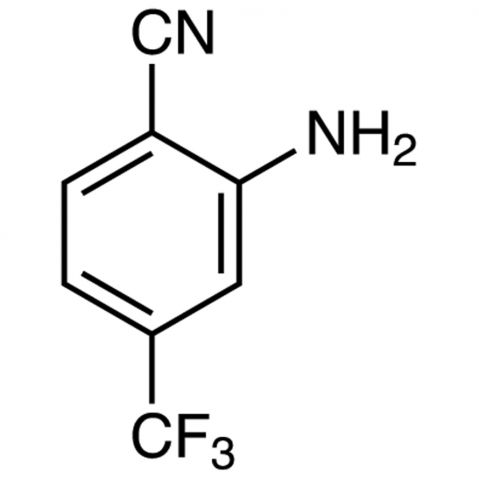 2-Amino-4-(trifluoromethyl)benzonitrile 化学構造