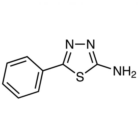 2-Amino-5-phenyl-1,3,4-thiadiazol Chemische Struktur