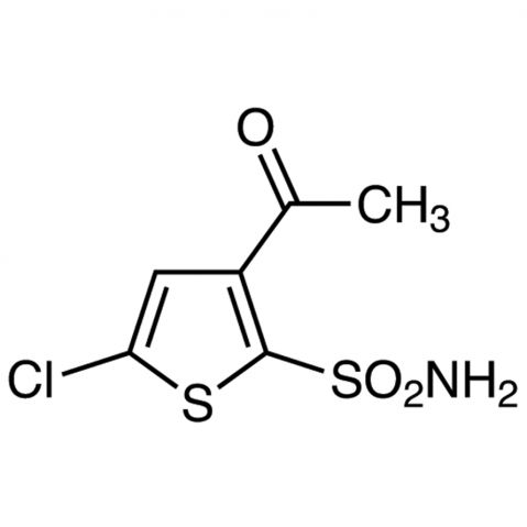 3-Acetyl-2-(aminosulfonyl)-5-chlorothiophene Chemical Structure