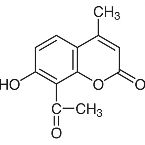 8-Acetyl-7-hydroxy-4-methylcoumarin Chemical Structure