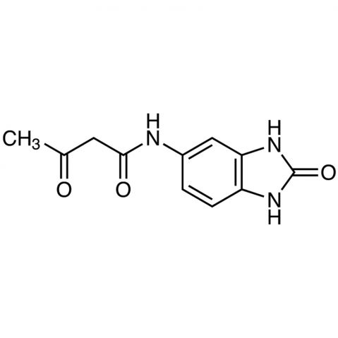 5-(Acetoacetamido)-2-benzimidazolinone 化学構造