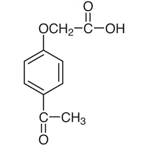 (4-Acetylphenoxy)acetic Acid 化学構造