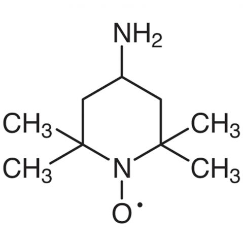 4-Amino-2,2,6,6-tetramethylpiperidine 1-Oxyl Free Radical Chemical Structure