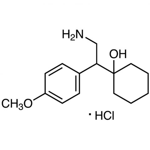 1-[2-Amino-1-(4-methoxyphenyl)ethyl]cyclohexanol Hydrochloride Chemical Structure