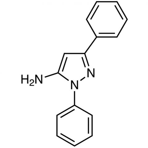 5-Amino-1,3-diphenylpyrazole 化学構造