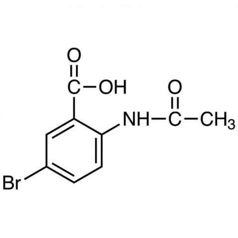 2-Acetamido-5-bromobenzoic Acid Chemische Struktur