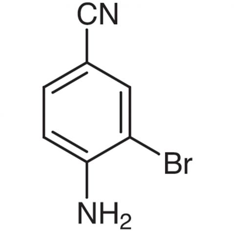 4-Amino-3-bromobenzonitrile 化学構造