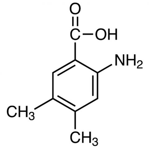 2-Amino-4,5-dimethylbenzoic Acid 化学構造