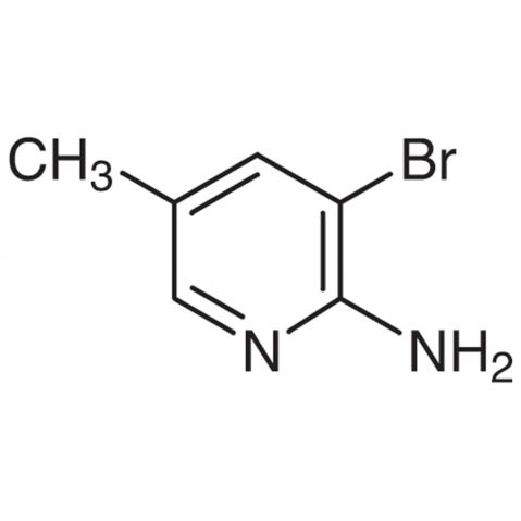 2-Amino-3-bromo-5-methylpyridine Chemical Structure