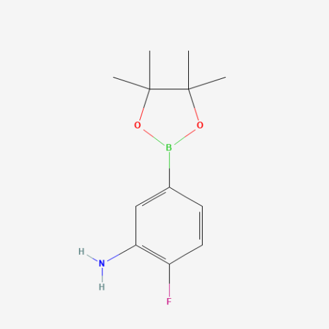 3-Amino-4-fluorophenylboronic acid, pinacol ester Chemical Structure