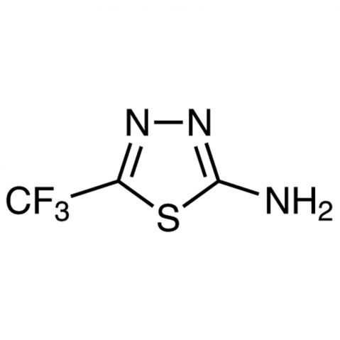 2-Amino-5-trifluoromethyl-1,3,4-thiadiazole Chemische Struktur