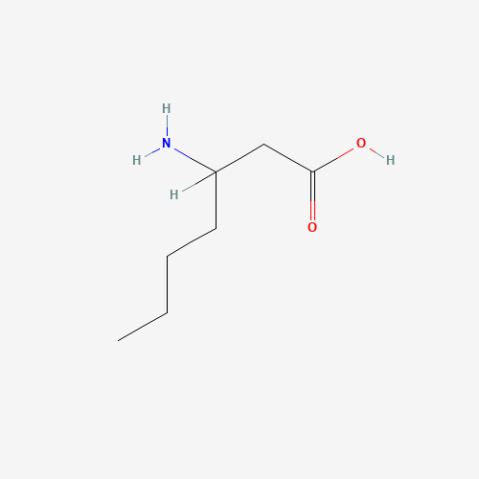 3-Aminoheptanoic acid التركيب الكيميائي