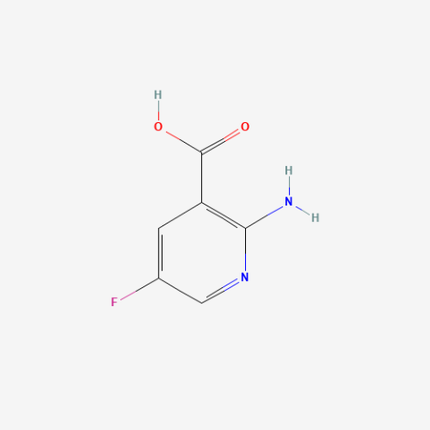 2-Amino-5-fluoronicotinic acid Chemical Structure