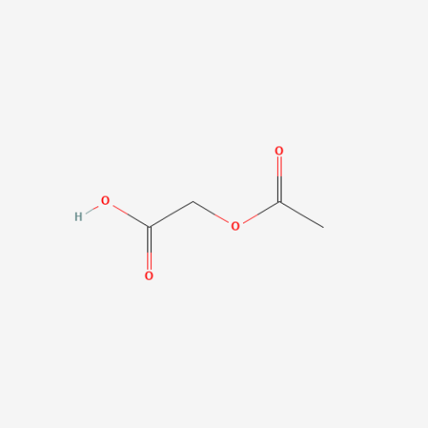 Acetoxyacetic acid Chemische Struktur