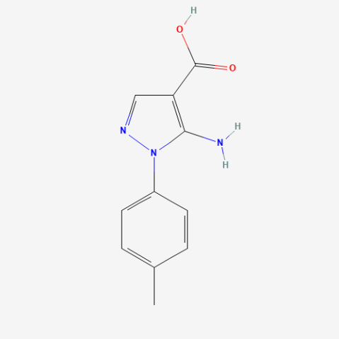 5-Amino-1-(4-methylphenyl)-1H-pyrazole-4-carboxylic acid Chemical Structure