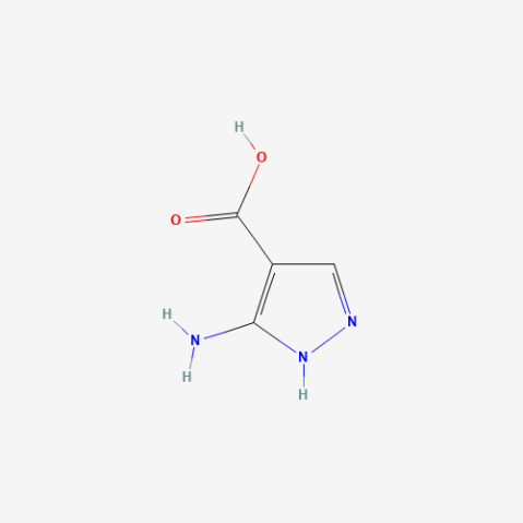 3-Amino-4-pyrazolecarboxylic acid 化学構造