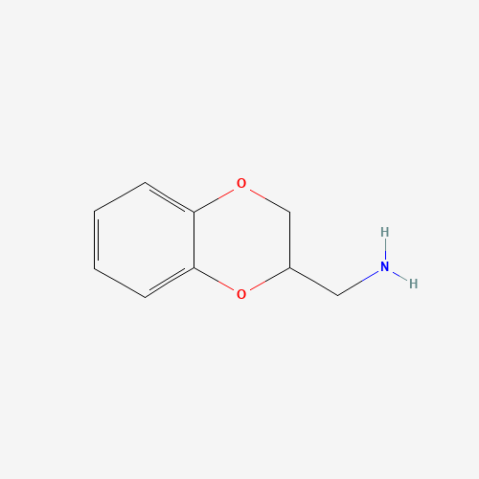 2-Aminomethyl-1,4-benzodioxane 化学構造