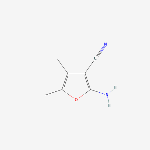 2-Amino-4,5-dimethyl-3-furancarbonitrile Chemische Struktur